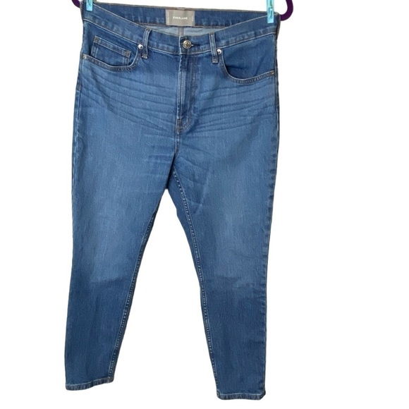 Everlane sz 30 Ankle Medium Wash Blue High Rise Skinny Ankle Jeans - Picture 1 of 9